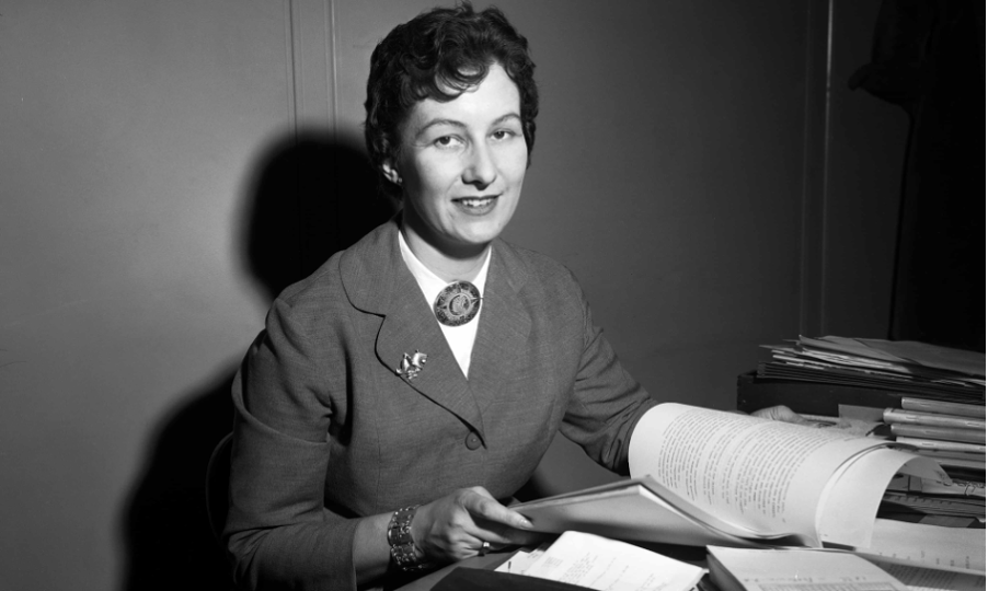 Margaret Anstee in Montevideo, Uruguay, for the United Nations in 1958. Photograph- UN Photo